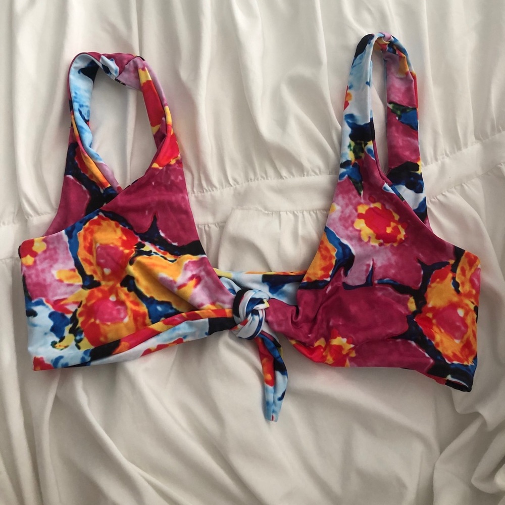 Shein Floral/Watercolor Bikini Top!!